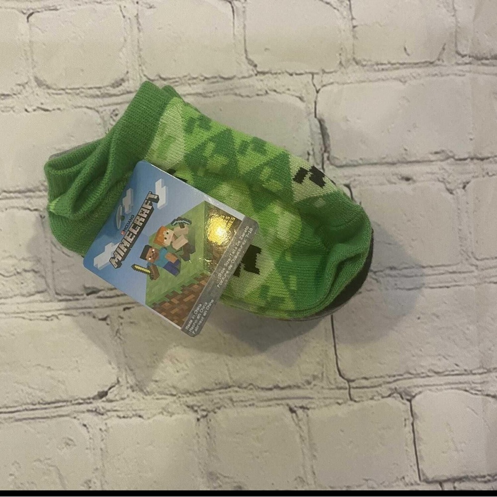 Green Minecraft Socks